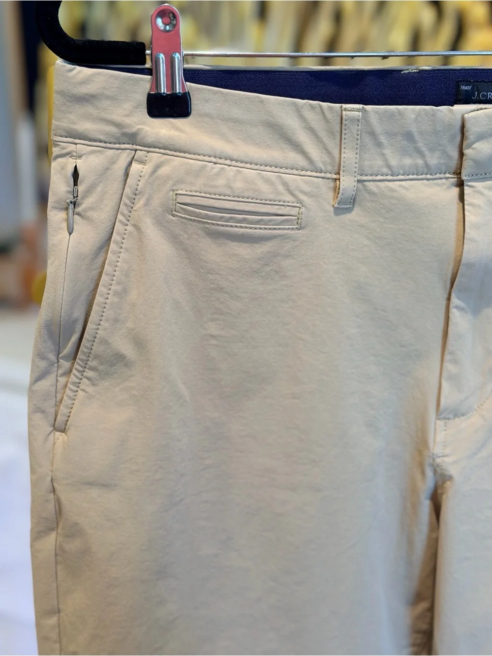 J. Crew Stretch Athletic Straight Leg Chino Khaki Pants 34x34